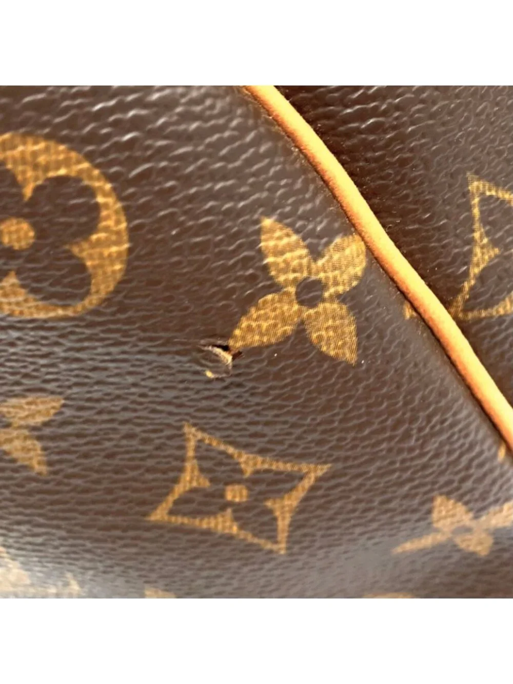 Louis Vuitton Keepall 60 Monogram Leather Brown Light Boston Bag Gold